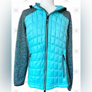 Killtec Women’s Quilted Jacket ** Size 14 ** Striking Turquoise/GreyGreen